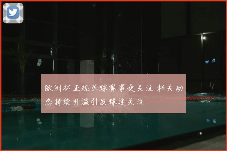 欧洲杯正规买球赛事受关注 相关动态持续升温引发球迷关注